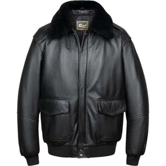 EST. 1950 Men’s Luxury Aviator Bomber Jacket – Genuine Leather Durable